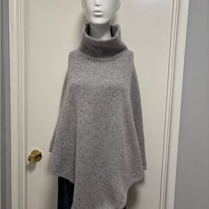 Joie Heather Gray Turtleneck Poncho